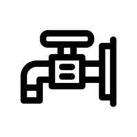 faucet icon. line icon for your website, mobile, presentation, and logo design. vector