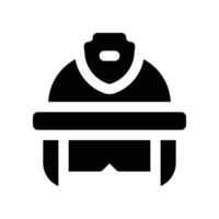 helmet icon. glyph icon for your website, mobile, presentation, and logo design. vector