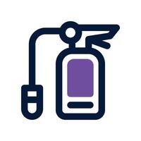 fire extinguisher icon. dual tone icon for your website, mobile, presentation, and logo design. vector