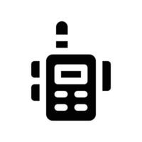 walkie talkie icon. glyph icon for your website, mobile, presentation, and logo design. vector