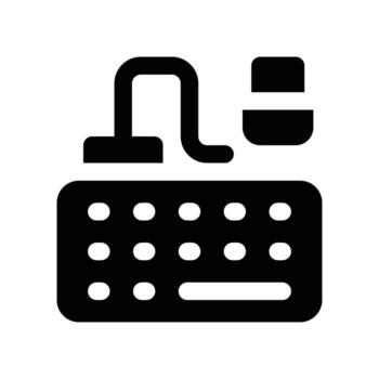 keyboard icon. glyph icon for your website, mobile, presentation, and logo design. vector