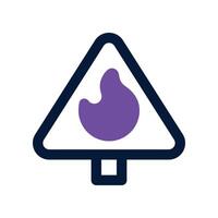 flammable icon. dual tone icon for your website, mobile, presentation, and logo design. vector