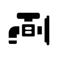 faucet icon. glyph icon for your website, mobile, presentation, and logo design. vector