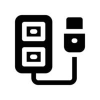 connector icon. glyph icon for your website, mobile, presentation, and logo design. vector