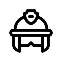helmet icon. line icon for your website, mobile, presentation, and logo design. vector