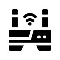 router icon. glyph icon for your website, mobile, presentation, and logo design. vector