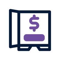 safebox icon. dual tone icon for your website, mobile, presentation, and logo design. vector