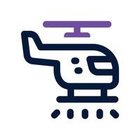 helicopter icon. dual tone icon for your website, mobile, presentation, and logo design. vector