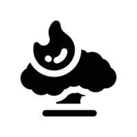 wildfire icon. glyph icon for your website, mobile, presentation, and logo design. vector