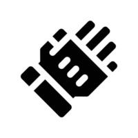 glove icon. glyph icon for your website, mobile, presentation, and logo design. vector