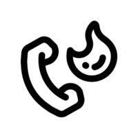 call icon. line icon for your website, mobile, presentation, and logo design. vector