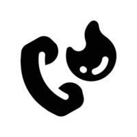 call icon. glyph icon for your website, mobile, presentation, and logo design. vector