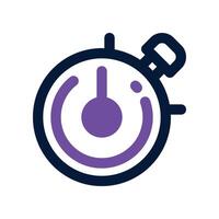 timer icon. dual tone icon for your website, mobile, presentation, and logo design. vector