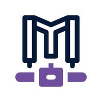 harness icon. dual tone icon for your website, mobile, presentation, and logo design. vector