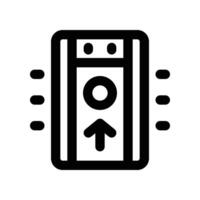 alarm button icon. line icon for your website, mobile, presentation, and logo design. vector
