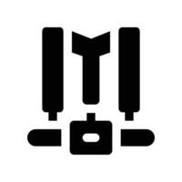 harness icon. glyph icon for your website, mobile, presentation, and logo design. vector