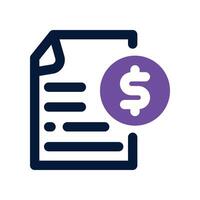 contract icon. dual tone icon for your website, mobile, presentation, and logo design. vector