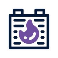 fire sign icon. dual tone icon for your website, mobile, presentation, and logo design. vector