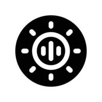 smoke detector icon. glyph icon for your website, mobile, presentation, and logo design. vector