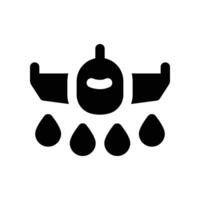 plane icon. glyph icon for your website, mobile, presentation, and logo design. vector