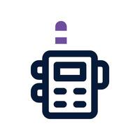 walkie talkie icon. dual tone icon for your website, mobile, presentation, and logo design. vector