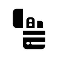 lighter icon. glyph icon for your website, mobile, presentation, and logo design. vector