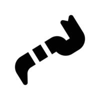 crowbar icon. glyph icon for your website, mobile, presentation, and logo design. vector