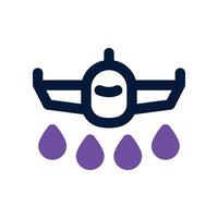 plane icon. dual tone icon for your website, mobile, presentation, and logo design. vector