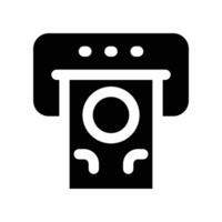 atm icon. glyph icon for your website, mobile, presentation, and logo design. vector