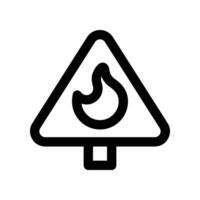 flammable icon. line icon for your website, mobile, presentation, and logo design. vector