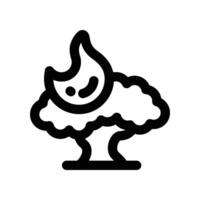wildfire icon. line icon for your website, mobile, presentation, and logo design. vector