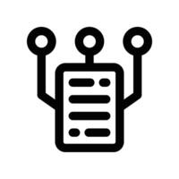 data modeling icon. line icon for your website, mobile, presentation, and logo design. vector