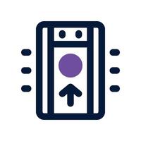 alarm button icon. dual tone icon for your website, mobile, presentation, and logo design. vector