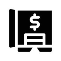 safebox icon. glyph icon for your website, mobile, presentation, and logo design. vector