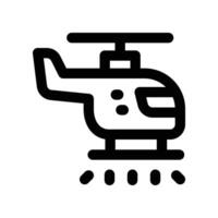 helicopter icon. line icon for your website, mobile, presentation, and logo design. vector