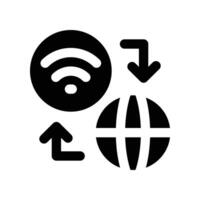 network icon. glyph icon for your website, mobile, presentation, and logo design. vector