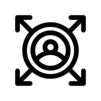 decision making icon. line icon for your website, mobile, presentation, and logo design. vector