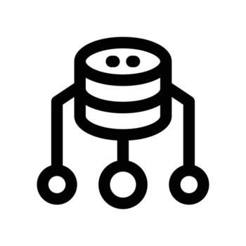 database icon. line icon for your website, mobile, presentation, and logo design. vector