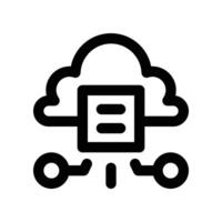 web hosting icon. line icon for your website, mobile, presentation, and logo design. vector
