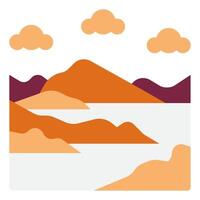 Toba Lake icon for web, app, infographic, etc vector