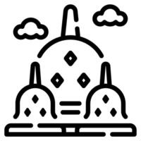 Prambanan Temple icon for web, app, infographic, etc vector