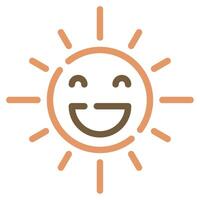 Sunshine icon for web, app, infographic, etc vector