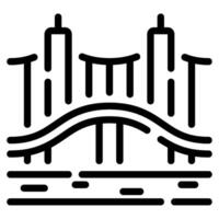 Suramadu Bridge icon for web, app, infographic, etc vector