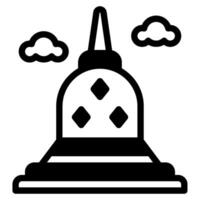 Borobudur Temple icon for web, app, infographic, etc vector