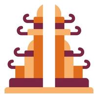 Bali Gate icon for web, app, infographic, etc vector