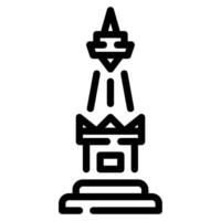 Tugu Jogja icon for web, app, infographic, etc vector