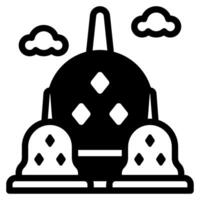 Prambanan Temple icon for web, app, infographic, etc vector
