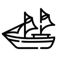 Phinisi Boat icon for web, app, infographic, etc vector
