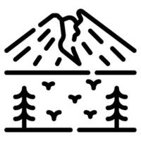 Merapi Mountain icon for web, app, infographic, etc vector