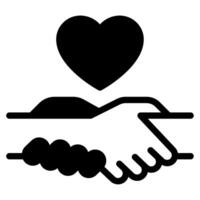 Helping Hand icon for web, app, infographic, etc vector